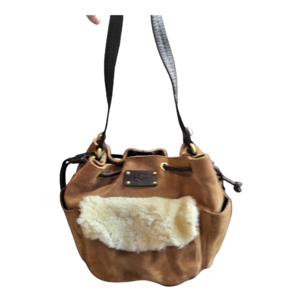 UGG Small Suede/Shearling Bucket Bag